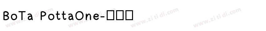 BoTa PottaOne字体转换